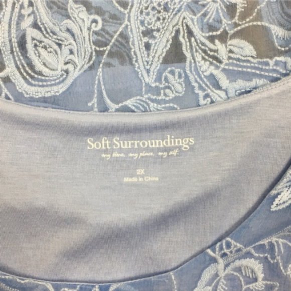 NWT Soft Surrounding Adele Silk Tunic Top - Picture 6 of 7